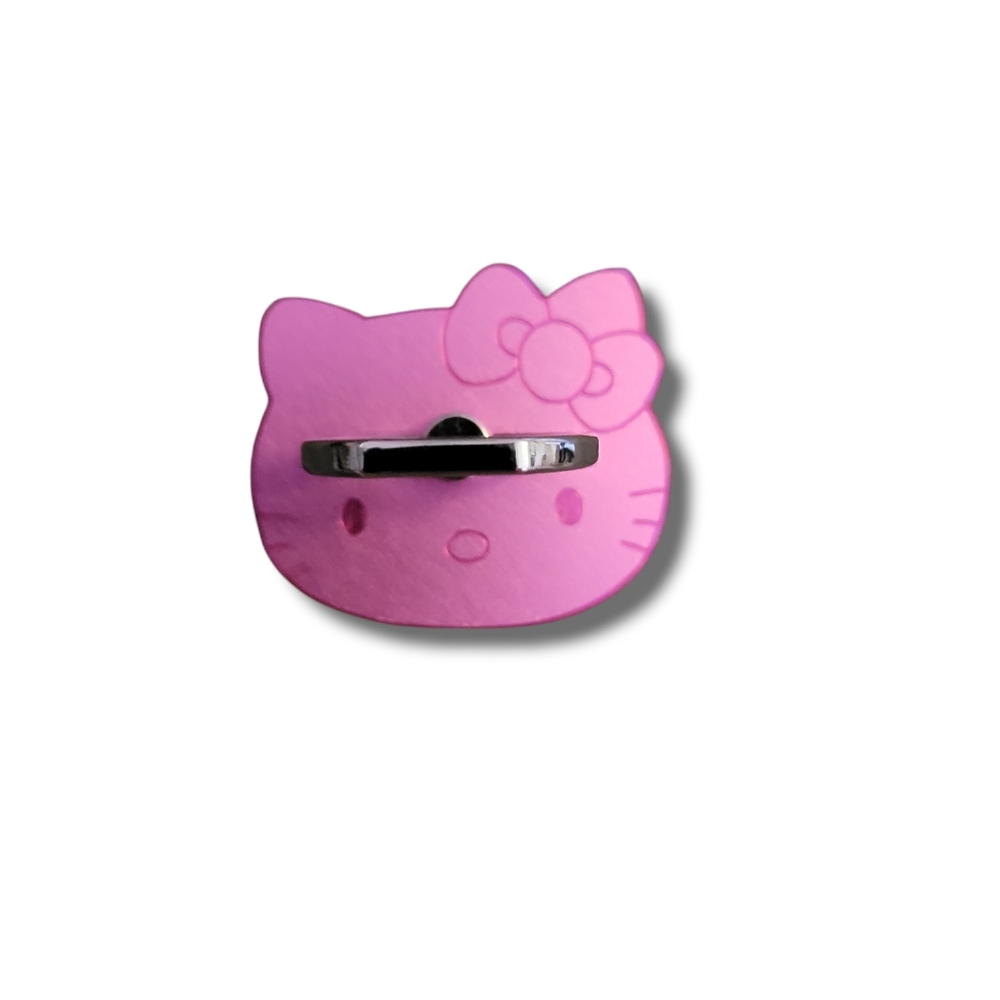 METAL PHONE RING HELLO KITTY PINK/ SILVER 1.5INCH  NIP MAKE GREAT GIFT